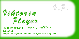 viktoria pleyer business card